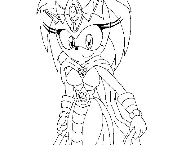 Dibujo de Madre de Sonic para Colorear