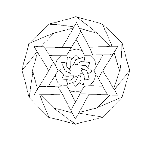 Dibujo de Mandala 18 para Colorear