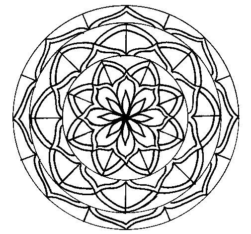 Dibujo de Mandala 6 para Colorear