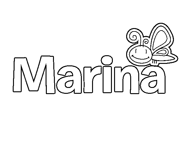 Dibujo de Marina para Colorear