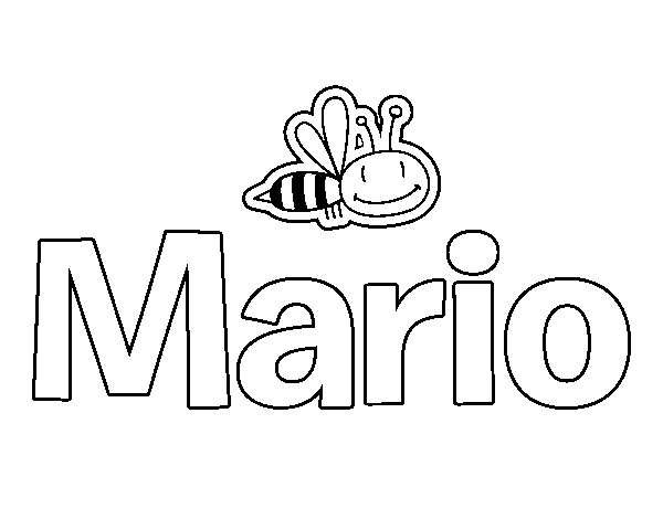 Dibujo de Mario para Colorear