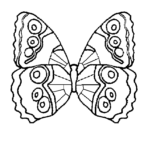 Dibujo de Mariposa 1a para Colorear