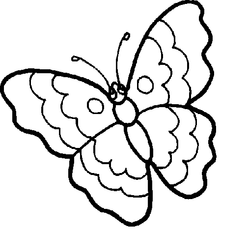Dibujo de Mariposa 13 para Colorear
