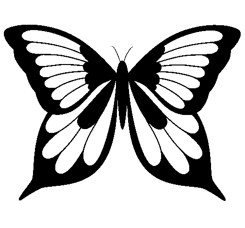 Dibujo de Mariposa 8 para Colorear