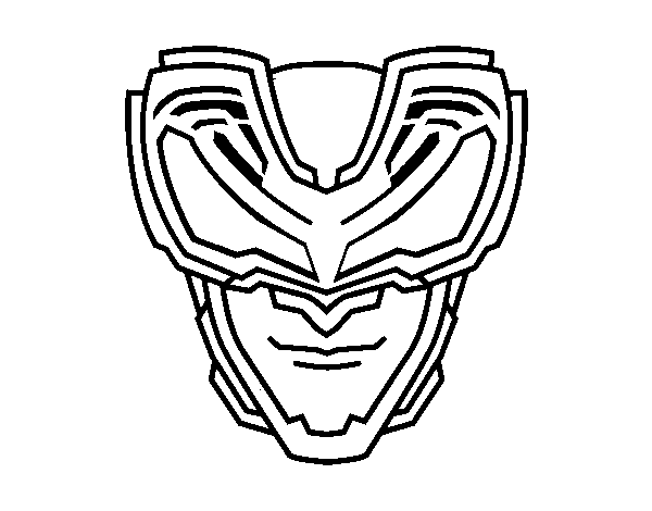 Dibujo de Máscara Rayos X para Colorear