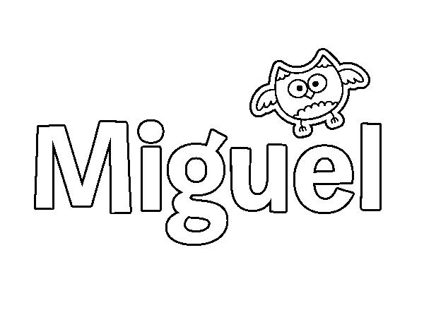 Dibujo de Miguel para Colorear