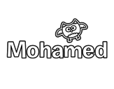 Dibujo de Mohamed para colorear