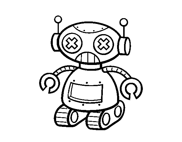 Dibujo de Muñeco robot para Colorear