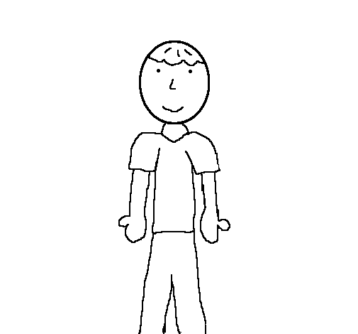 Dibujo de Niño 2 para Colorear