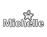 Dibujo de Nombre Michelle para colorear