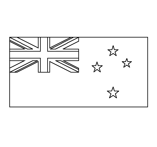 Dibujo de Nueva Zelanda para Colorear