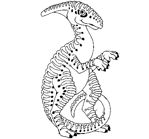Dibujo de Parasaurolofus para Colorear