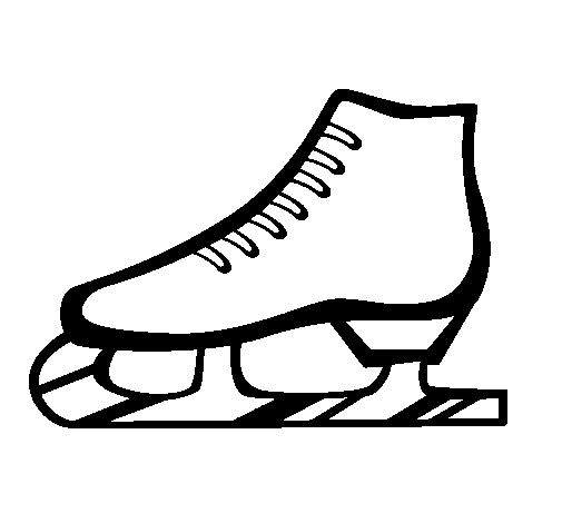 Dibujo de Patín sobre hielo para Colorear