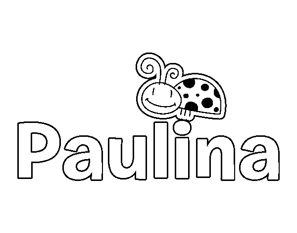 Dibujo de Paulina para Colorear