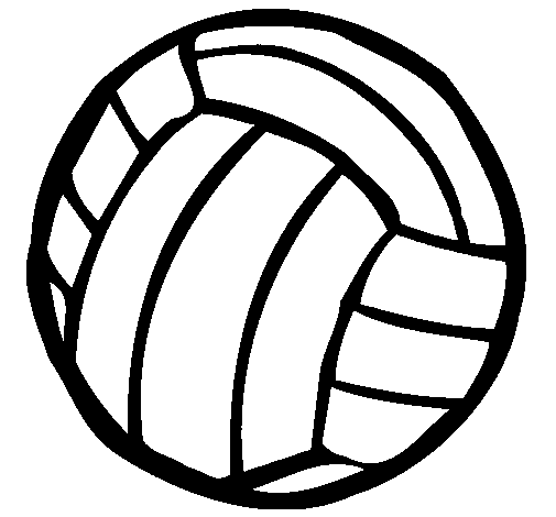 Dibujo de Pelota de voleibol para Colorear