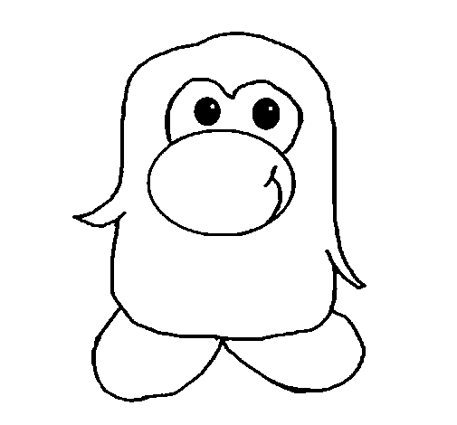 Dibujo de Pingüino 2 para Colorear