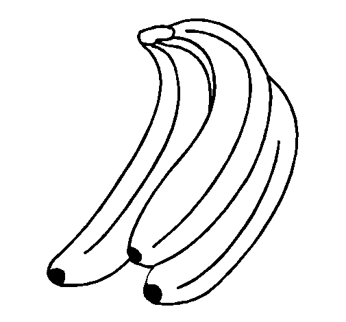 Dibujo de Plátanos para Colorear