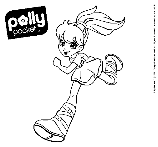 Dibujo de Polly Pocket 8 para Colorear