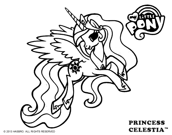 my little pony princess skyla coloring pages - photo #16