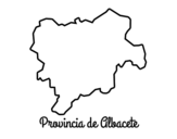 Dibujo de Provincia de Albacete para colorear
