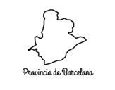 Dibujo de Provincia de Barcelona para colorear