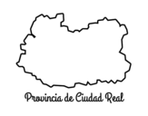 Dibujo de Provincia de Ciudad Real para colorear