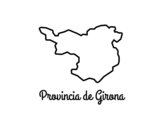 Dibujo de Provincia de Girona para colorear