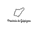 Dibujo de Provincia de Guipúzcoa para colorear
