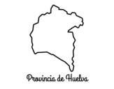 Dibujo de Provincia de Huelva para colorear