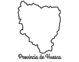 Dibujo de Provincia de Huesca para colorear