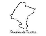 Dibujo de Provincia de Navarra para colorear