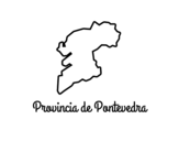 Dibujo de Provincia de Pontevedra para colorear
