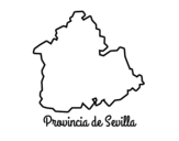 Dibujo de Provincia de Sevilla para colorear