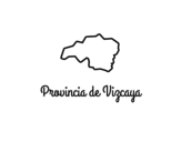 Dibujo de Provincia de Vizcaya para colorear
