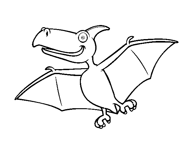 Dibujo de Pterodactylus para Colorear