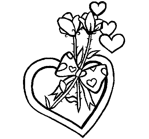 Dibujo de Ramo de flores 1 para Colorear
