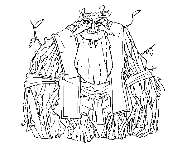 Dibujo de Rey de los bosques para Colorear