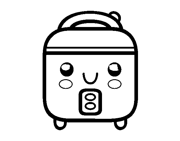 Dibujo de Robot de cocina para Colorear