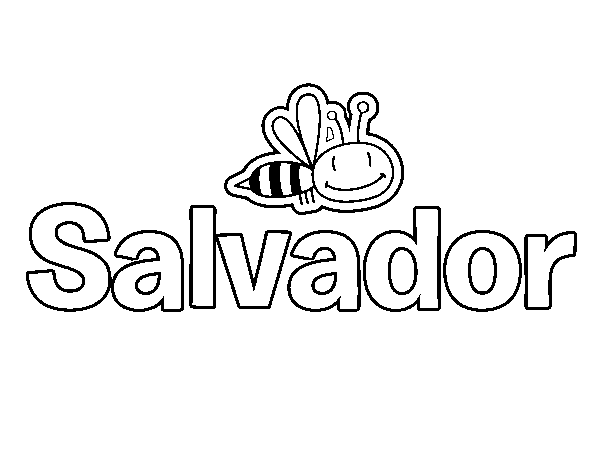 Dibujo de Salvador para Colorear