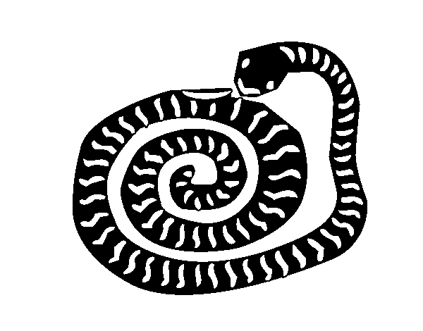 Dibujo de Signo de la serpiente para Colorear