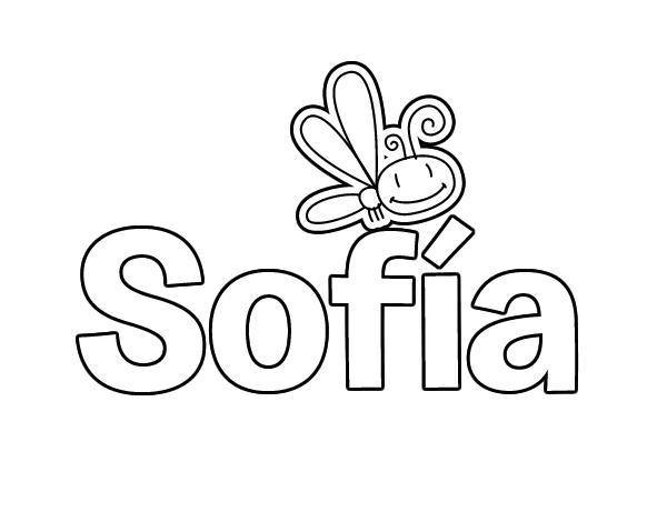 Dibujo De Sofia Para Colorear Dibujos Net