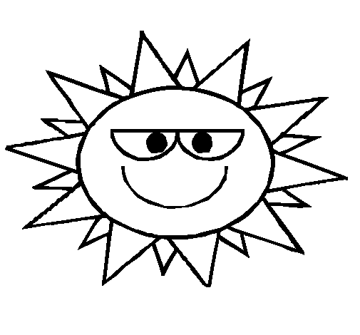 Dibujo de Sol 1 para Colorear