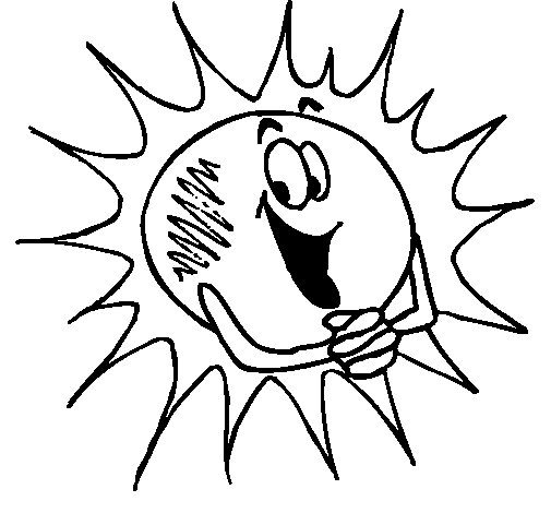 Dibujo de Sol 2a para Colorear