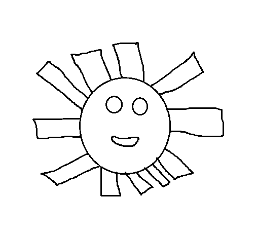 Dibujo de Sol 3 para Colorear