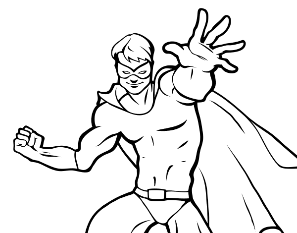 Dibujo De Superh Roe Enmascarado Para Colorear Dibujos Net