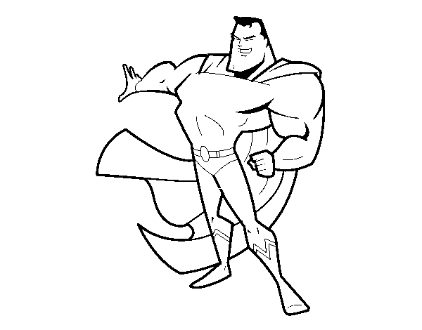 Dibujo de Superhombre para Colorear