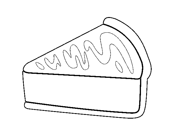 Dibujo de Tarta de caramelo para Colorear