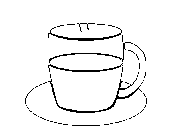 Dibujo de Té para Colorear