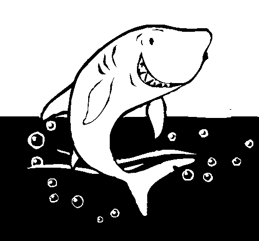 Dibujo de Tiburón 2 para Colorear