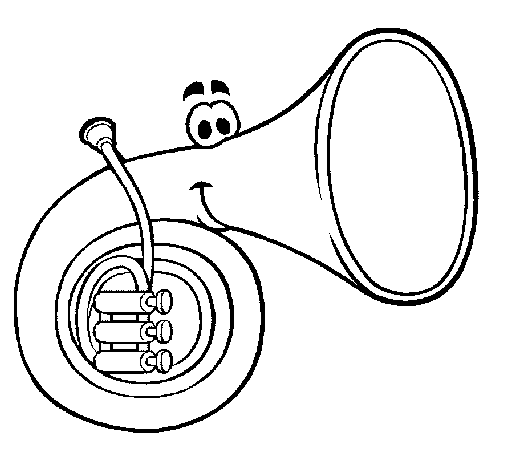 Dibujo de Trompa para Colorear